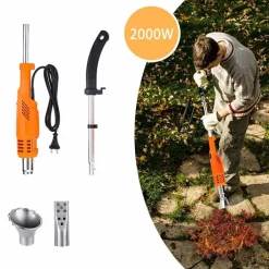 BRUCIATORE ERBA ELETTRICO 2000W 230V DISERBANTE TERMICO PER ERBACCE 60/650 GRADI