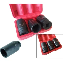 BUSSOLE BOCCOLE PER PISTOLA AVVITATORE PNEUMATICO SET 3 PZ 3/4" DA 30 A 36MM