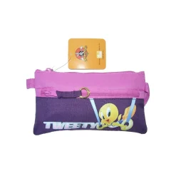 Bustina Portacolori Portapenne per la Scuola o Disegno a Zip Singola Tweety