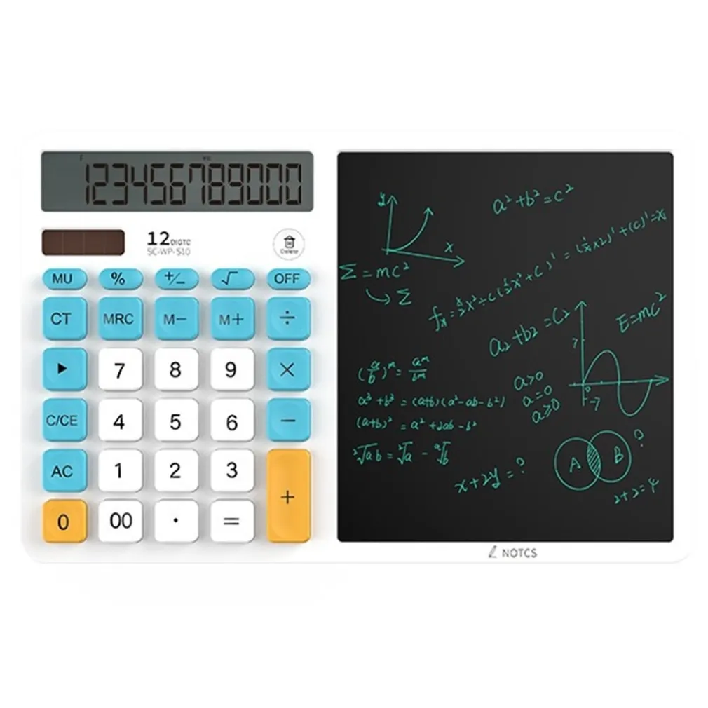CALCOLATRICE SOLARE CON TASTI CON TAVOLETTA GRAFICA LAVAGNA DIGITALE PER SCRITTURA A MANO