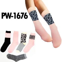 CALZINI DONNA MEZZA GAMBA 12 PAIA IN COTONE MISURA DA 35 A 40 PW-1676