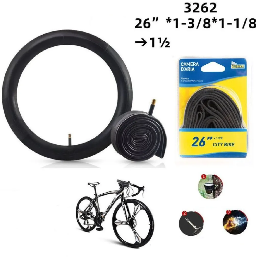 CAMERA ARIA BICI 26" 650A/B X1 3/8 X1 1/8 1 1/2 VALVOLA SCHRADER AMERICANA 3262