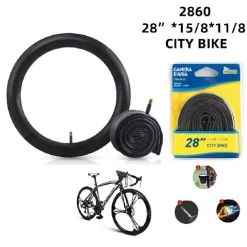 CAMERA ARIA BICI RUOTE 28" 700 X 28-32 1X 5/8 1X 1/8 VALVOLA REGINA ITALIA 2860