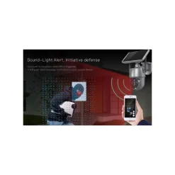 CAMERA CON PANNELLO SOLARE WIFI P2P 355° 12A 3,6MM AUDIO BIDIREZIONALE Q-SX01