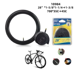 CAMERA D'ARIA BICI 28" 700 X 35C 45C X1 5/8 X1 1/4 1 3/8 VALVOLA SCHRADER 10984