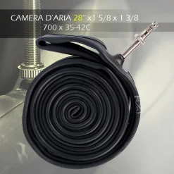 CAMERA D'ARIA PER BICI 28" 700 X 35-42C 1X 5/8 1X 3/8 VALVOLA REGINA ITALIA 2009