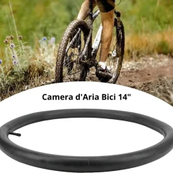 CAMERA D'ARIA PER BICICLETTA 14" 1.75 - 1.90 44MM VALVOLA SCHRADER AMERICANA
