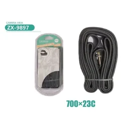 CAMERA D’ARIA PER PNEUMATICI RUOTE BICI BICICLETTA 23MM 700X23C RICAMBIO ZX-9897