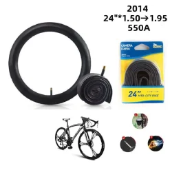 CAMERA D'ARIA RUOTE BICI MTB 24" X 1.50 - 1.95 550A VALVOLA REGINA ITALIA 2014