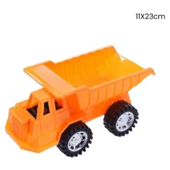 CAMION GIOCATTOLO ARANCIONE CON CASSONE RIBALTABILE PER BAMBINI SPIAGGIA 11X23CM 258260