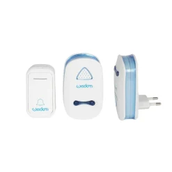 CAMPANELLO MUSICALE A BATTERIA UNIVERSALE WIRELESS A CORRENTE 38 SUONERIE XC1981