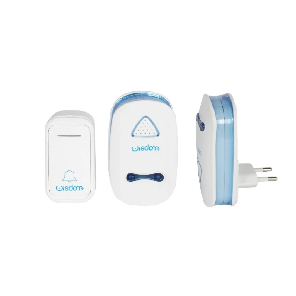 CAMPANELLO MUSICALE A BATTERIA UNIVERSALE WIRELESS A CORRENTE 38 SUONERIE XC1981