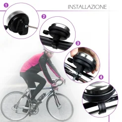 CAMPANELLO TRADIZIONALE LEGA ALLUMINIO I LOVE MY BIKE ATTACCO UNIVERSALE XC-2508