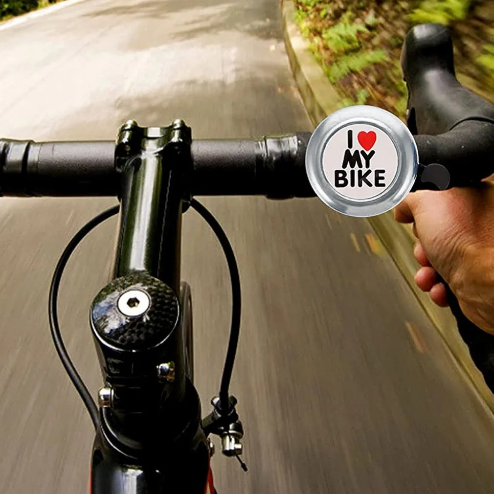 CAMPANELLO TRADIZIONALE LEGA ALLUMINIO I LOVE MY BIKE ATTACCO UNIVERSALE XC-2508