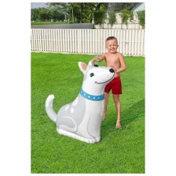 CANE SPRUZZA ACQUA IRRIGATORE GIOCO GONFIABILE HAPPY HUSKY 112X44X100 CM 52570