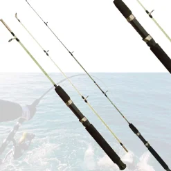 CANNA DA PESCA TELESCOPICA LEGGERA SOTTILE SPINNING BOLENTINO IN FIBRA 180 CM