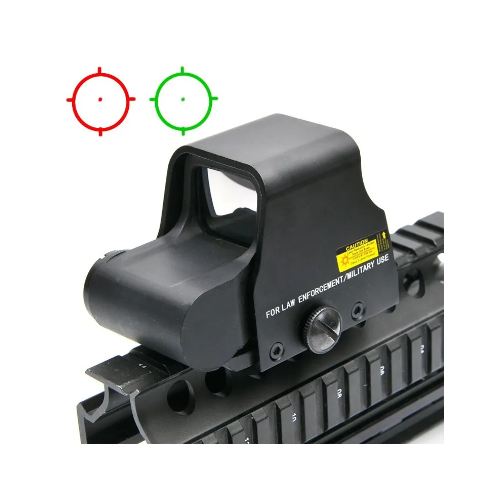 CANNOCCHIALE MIRINO OLOGRAFICO PER CARABINA CON SLITTA SOFTAIR ROSSO E VERDE