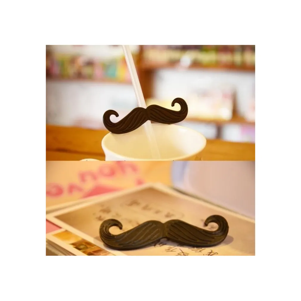 CANNUCCE BAR PARTY FESTE 24 PEZZI LUNGHEZZA 20 CM TRASPARENTE CON BAFFO BAFFI