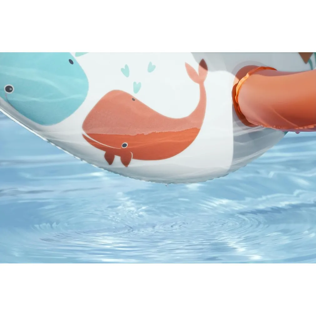 CANOTTINO GOMMONE COMFORT PLUSH PER BAMBINI TETTO PARASOLE DESIGN CREATURE MARINE 34203