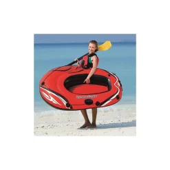 CANOTTO BATTELLO GONFIABILE HYDROFORCE COLORE ROSSO 153 X 97 CM CON 2 REMI