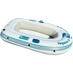 CANOTTO GONFIABILE 198 X 117 CM LAGUNA 2 POSTI MARE FIUME BIANCO AZZURRO