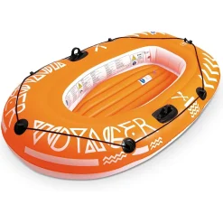 CANOTTO GONFIABILE GOMMONE 143X86CM VOYAGER BOAT 1 POSTO MARE FIUME ARANCIONE