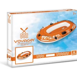 CANOTTO GONFIABILE GOMMONE 143X86CM VOYAGER BOAT 1 POSTO MARE FIUME ARANCIONE