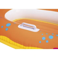 CANOTTO GONFIABILE PER BAMBINI GRANCHIO FELICE PESCI 119 X 79 CM 2 COLORI 34009