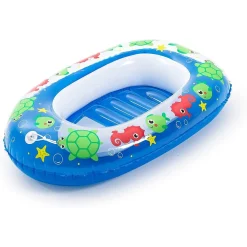 CANOTTO GONFIABILE PER BAMBINI 3-6 ANNI 102X69CM MARE BALENA 2 COLORI ASS. 34037