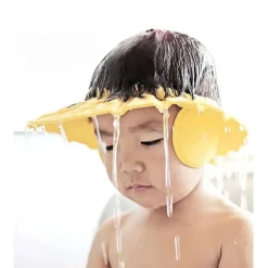 CAPPELLO DOCCIA PER BAMBINI 3 PZ CUFFIA DA BAGNO PER TESTA BAMBINO REGOLABILE VISIERA