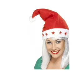 CAPPELLO NATALIZIO CON LUCI LED NATALE LUMINOSO TRAVESTIMENTO ACCESSORIO