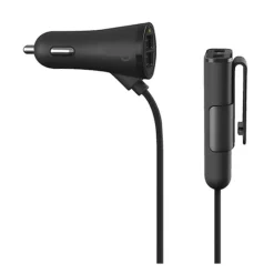 CARICABATTERIA AUTO 4 PORTE USB CAVO ESTENSIBILE 36W RICARICA VELOCE 8.4A C-9V44