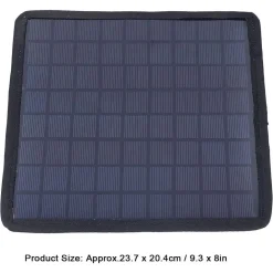 CARICABATTERIA DA PANNELLO SOLARE DA 6W 18V DA AUTO PORTATILE DA 12V RICARICA