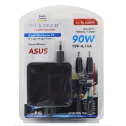 CARICABATTERIA PC COMPATIBILE ASUS ALIMENTATORE 19V 4.74A 90W CONNETTORI PC-CA019