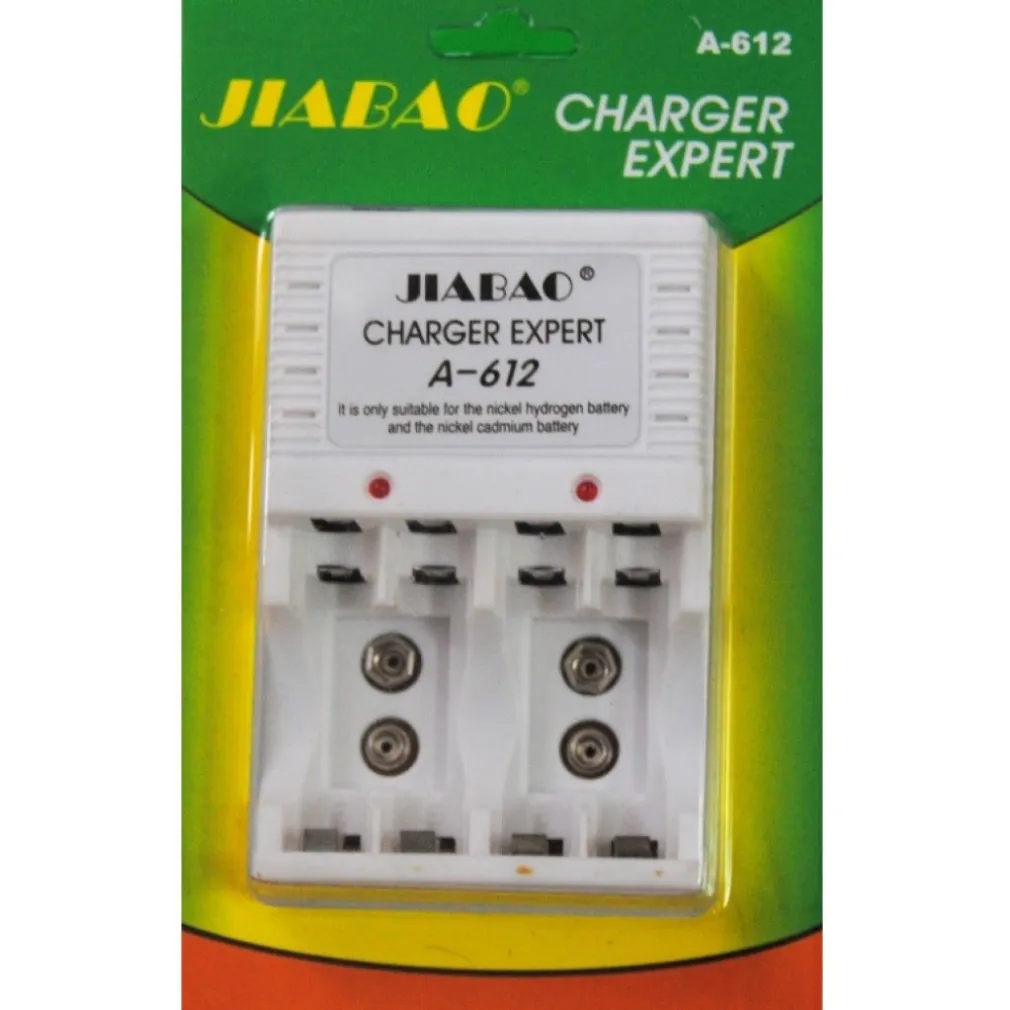 CARICABATTERIE A-612 PER PILE RICARICABILI AA STILO AAA MINI STILO BATTERIE 9 V