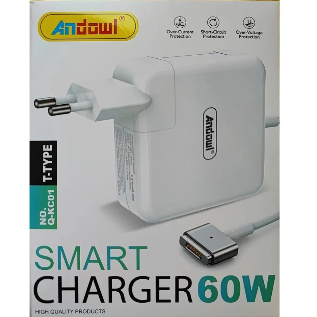 CARICABATTERIE ADATTATORE CARICATORE CELLULARE ALTA VELOCITÀ TYPE-T 60 W Q-KC01