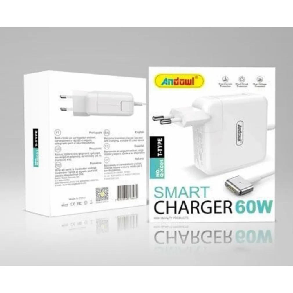 CARICABATTERIE ADATTATORE CARICATORE CELLULARE ALTA VELOCITÀ TYPE-T 60 W Q-KC01