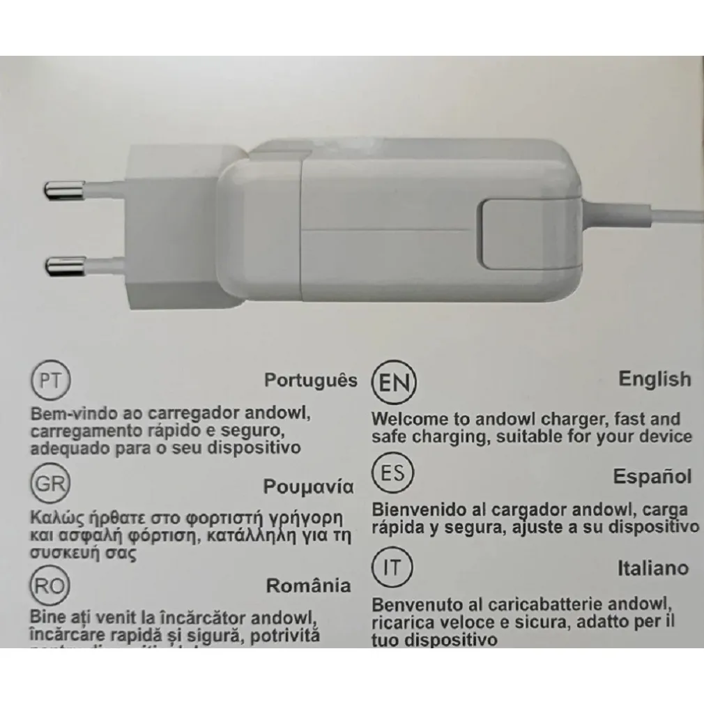 CARICABATTERIE ALTA VELOCITÀ CONNETTORE MAGNETICO TIPO L Q-KC02 MACBOOK CELLULARE