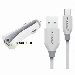 CARICABATTERIE CARICATORE AUTO CAVO USB TYPE-C 1MT RICARICA 10W MAXTECH MA-TC01