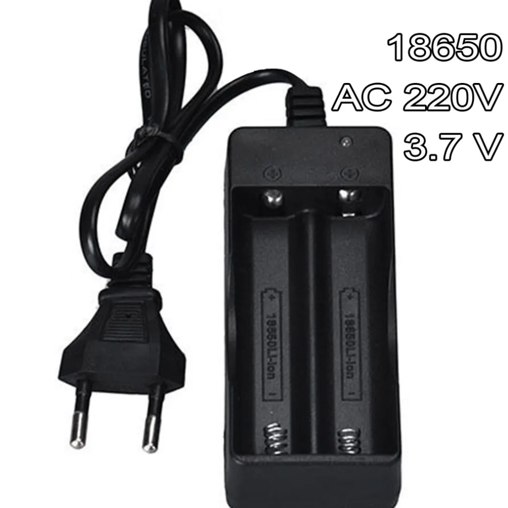 CARICABATTERIE DOPPIO PILE RICARICABILI 18650 AC 220V 3.7 V LI-ION BATTERIA