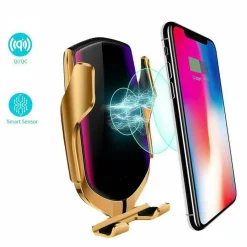 CARICABATTERIE PER AUTO WIRELESS SUPPORTO SMARTPHONE R1 CON SENSORE DI APERTURA