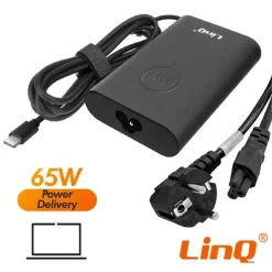 CARICABATTERIE PER COMPUTER PORTATILI ALIMENTATORE DA RETE PD TYPE-C 65 W PD6533