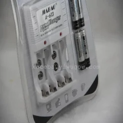 CARICABATTERIE PER PILE RICARICABILI CARICA BATTERIA AA / AAA / 9V A-613