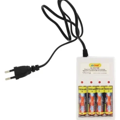 CARICABATTERIE UNIVERSALE Q-CD100 PER BATTERIE RICARICABILI AA/AAA INDICATORE LED