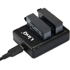 CARICABATTERIE USB DOPPIA CARICA + BATTERIA 1050MAH ADATTO PER GOPRO HERO 4 GP-4402