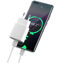 CARICATORE ALIMENTATORE TYPE-C PD + USB 3A 20W PER SAMSUNG HUAWEI IPHONE CA-S051