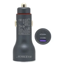 CARICATORE CARICABATTERIA PER AUTO USB / TYPE-C PD 5A SUPERCHANGE 40WATT MA-C017