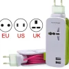 CARICATORE PROLUNGA CORRENTE SPINA UNIVERSALE USB 2 PORTE 240V SMARTPHONE TABLET