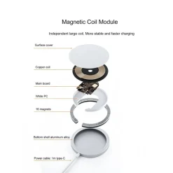 CARICATORE SENZA FILI MAGNETICO COMPATIBILE CON IPHONE 12 RICARICA VELOCE