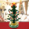 CARILLON NATALIZIO ALBERO DI NATALE LEGNO CON ADDOBBI 29CM DECORAZIONI NATALIZIE